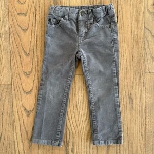 Janie and Jack Little Boys Gray Corduroy Pants Size 3
